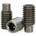 Newport Fasteners Socket Set Screws, Full Dog Point, 5/16-18 x 7/8", Alloy Steel, Black Oxide, Hex Socket , 100PK 360253-100